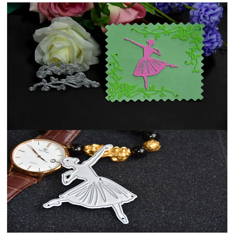 Рождество девушка/свинья металлические штампы DIY Скрапбукинг тиснение вырезание