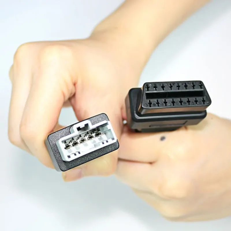 Лучшая цена адаптер для автомобильного гнезда FIAT/FORD/GM/HONDA/IVECO/KIA/MAZDA/Mitsubish OBDII