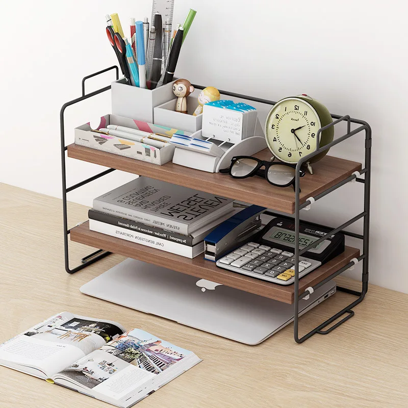 

Desktop shelf desk bookshelf simple multi-layer Sorting and storage small shelves