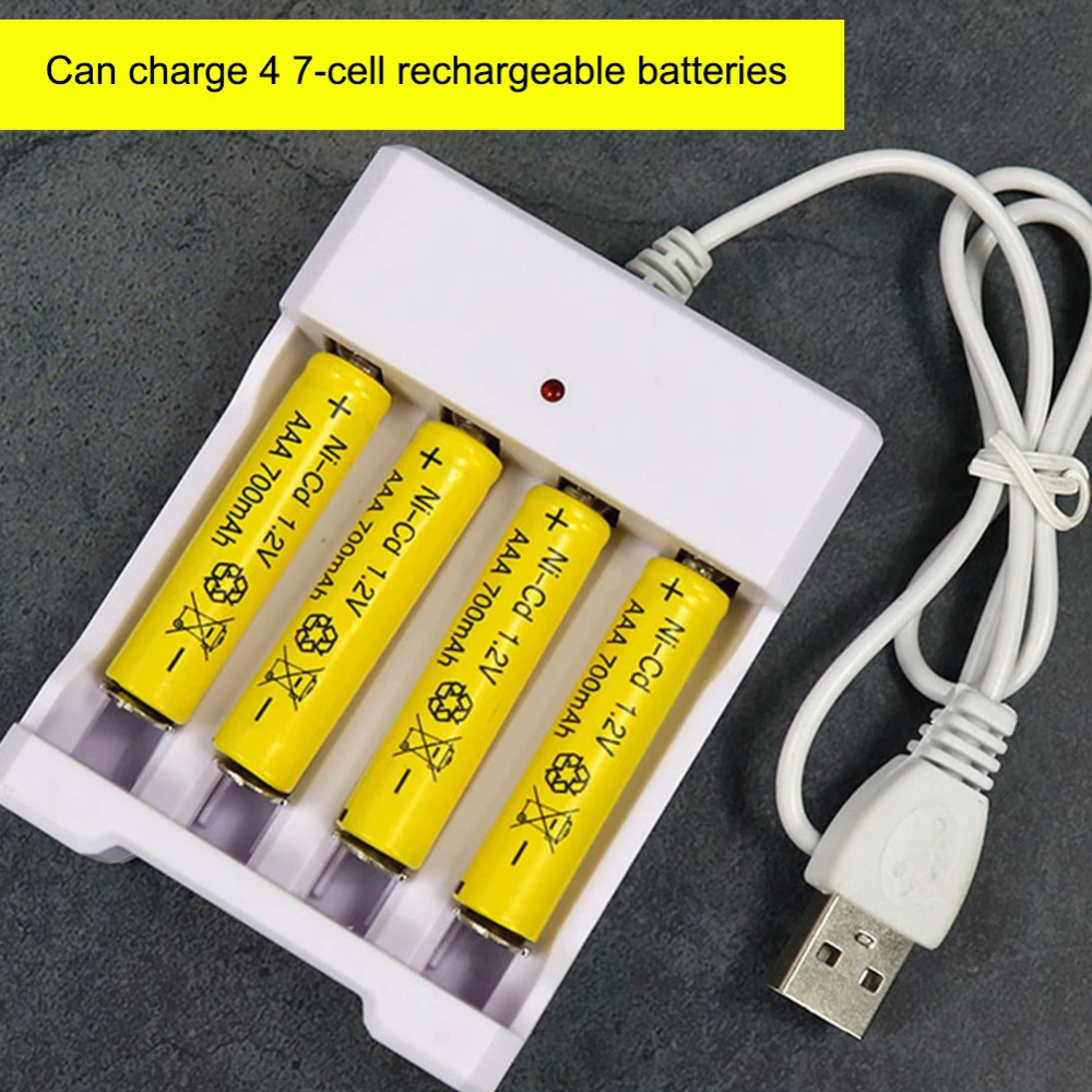 4 слота USB зарядное устройство для AA AAA NiCd NiMh аккумуляторы |