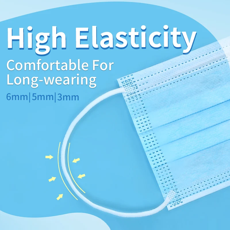 YAMA эластичный резинка 3 мм круглый ремень 5 мм/6 плоский белый эластичная лента 10