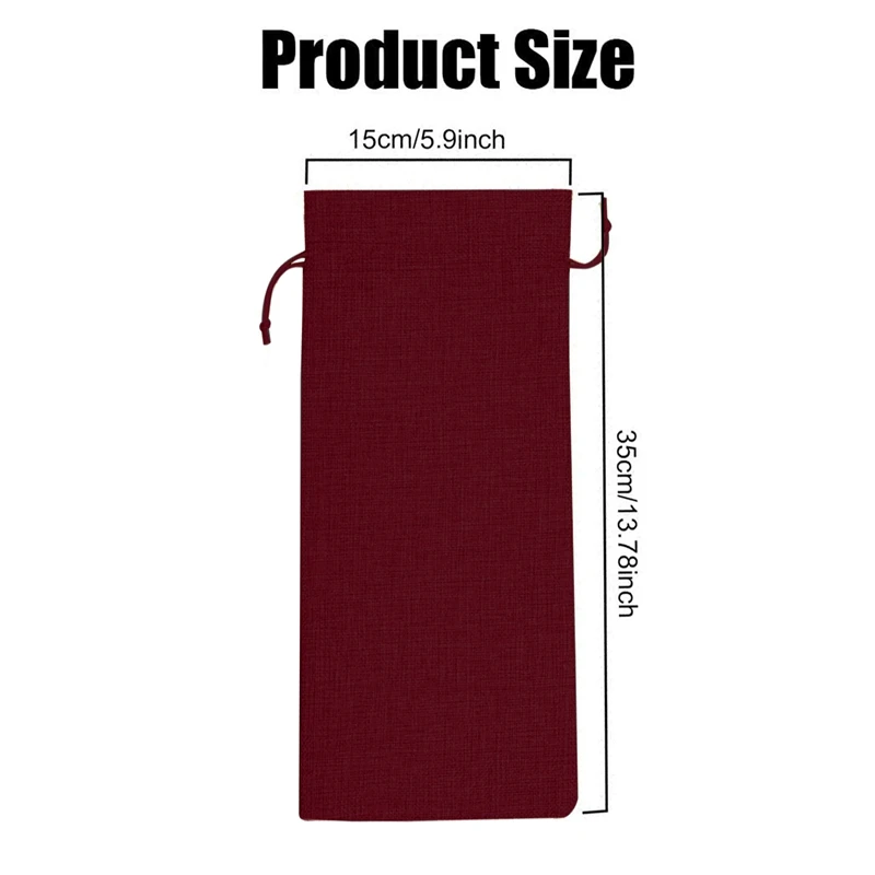 

Burlap Wine Bags Wine Gift Bags, 20 Pcs Wine Bottle Bags with Drawstring, Tag & Rope, Reusable Wine Bottle Covers Bags