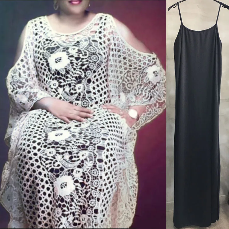 Женское платье в африканском стиле Свободное длинное с водорастворимым