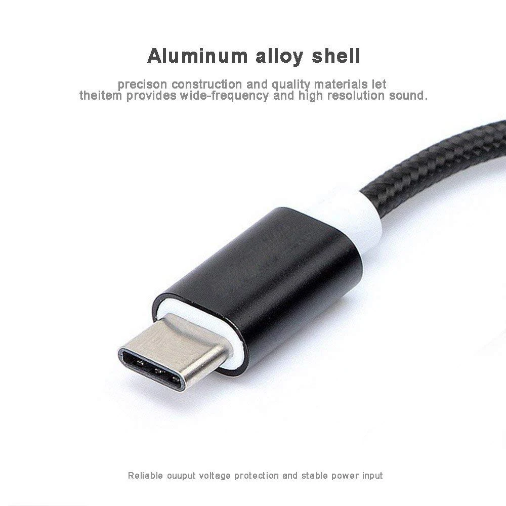 4 вида цветов адаптер для наушников Type C 3 5 USB 1 папа мм AUX аудио разъем кабель