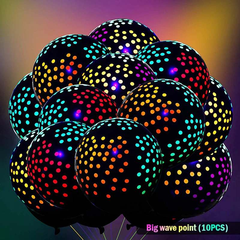 Неоновые светящиеся воздушные шары 10 шт. | Дом и сад