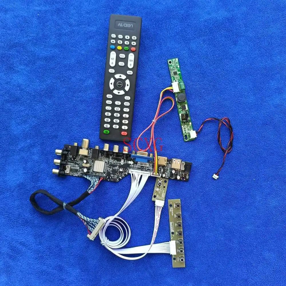 

Digital KIT 1366*768 LCD LED Matrix Drive Board HDMI-compatible AV VGA USB Fit LM185WH2-TLA1/TLC1/TLD1/TLE1/TRA2 30Pin LVDS