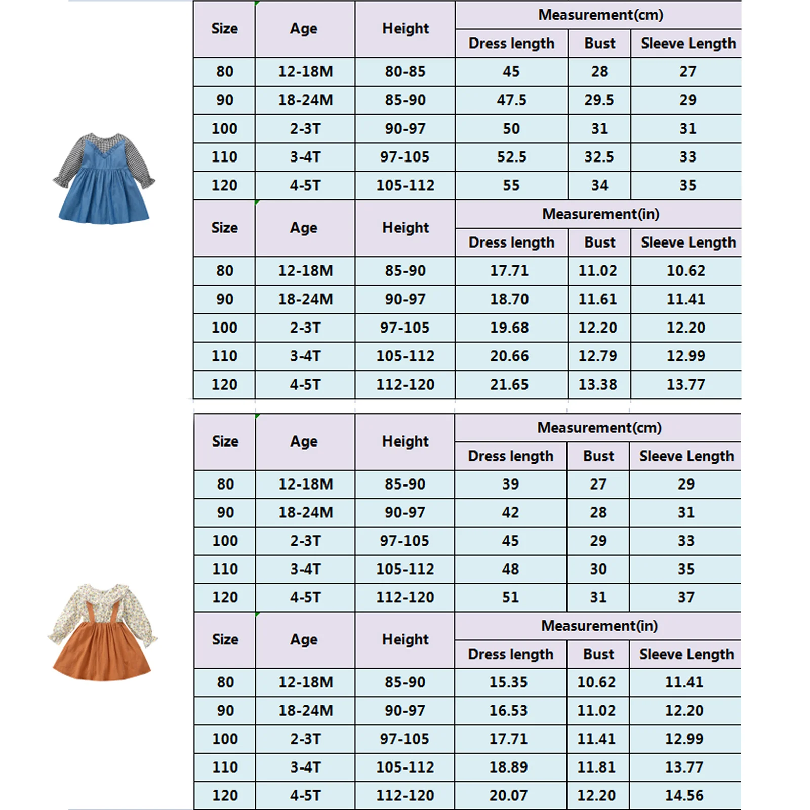 

Little Girls Casual Long Sleeve Dress Fashion Plaid Stitching Round Neck A-line Dress