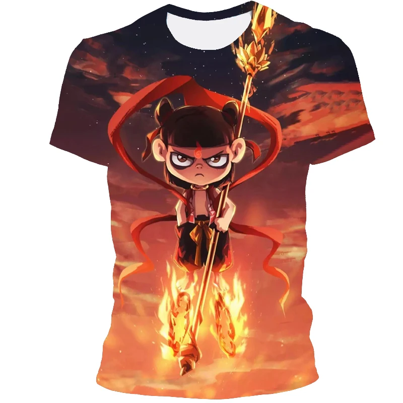 

2021 Summer Hot-Selling Anime 3D Printing Fashion Fun T-Shirt With Short Sleeves