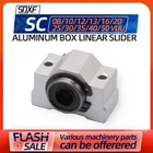 124 шт. линейный ползунок в алюминиевой коробке, линейная направляющая, оптическая ось SC810121316202530354050VUU