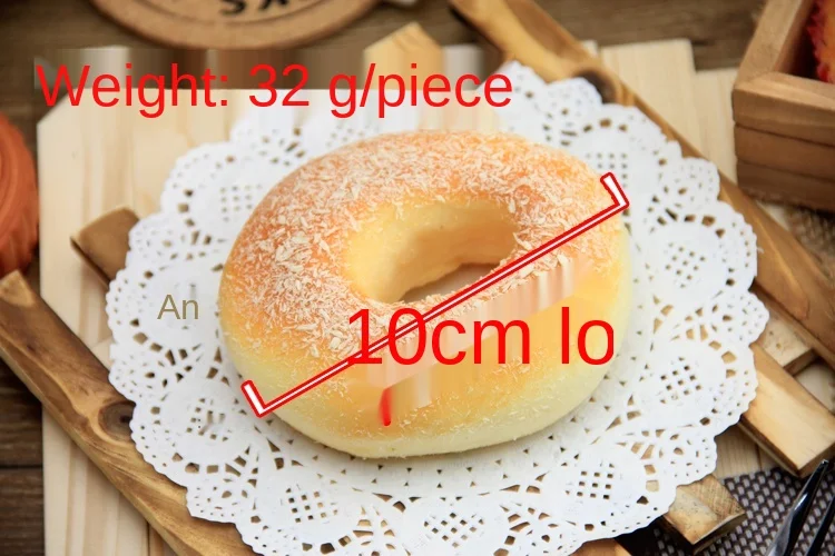 1 шт искусственные украшения продуктов Pu Материал имитация пончик хлеб