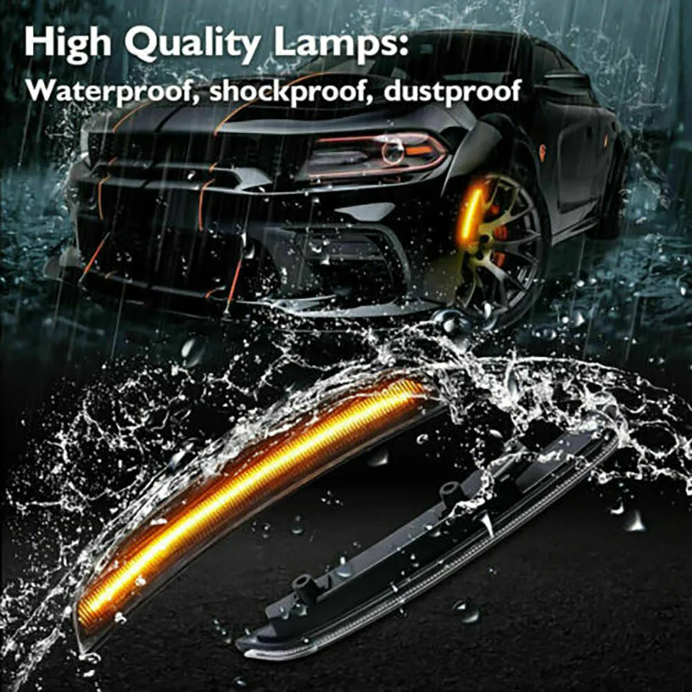 

Car Accessories Lights For 2015-2020 Dodge Charger Side Marker Front/Left/Right