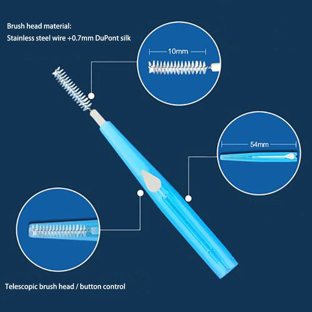

60pcs Interdental Brushes Dental Floss Teeth Oral Clean Hygiene Toothpick