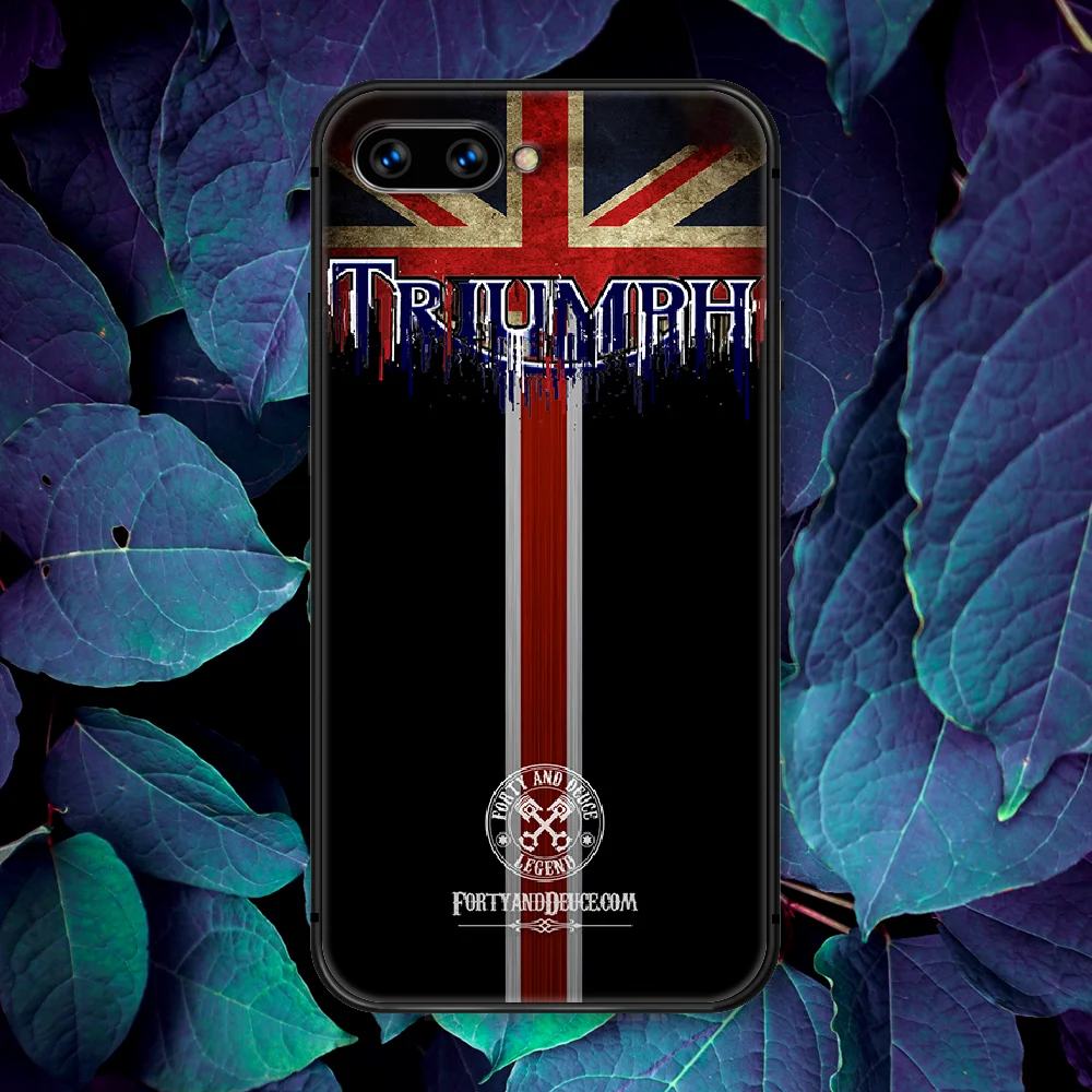 

Triumph Motorcycle Phone Case For Huawei Honor 6A 7A 7C 8 8A 8X 9 9X 10 10i 20 Lite Pro Play black Back 3D Coque Soft Cover
