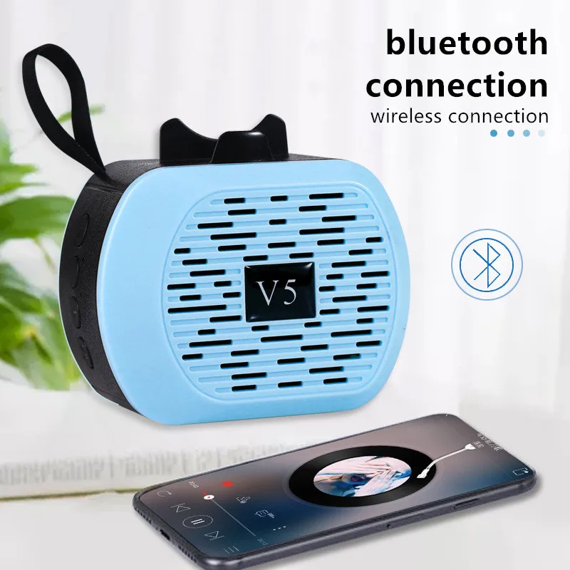 Bluetooth динамик с сабвуфером мини мощные беспроводные портативные динамики НЧ
