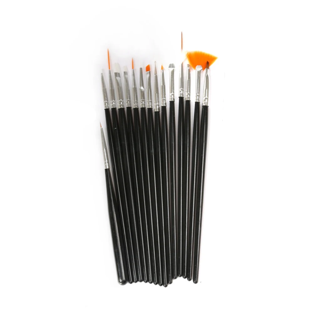 

15 Pcs Professional Nail Art Brush Set Line Drawing Painting Pen UV Gel Polish Designs Acrylic Perfect Manicure Tool