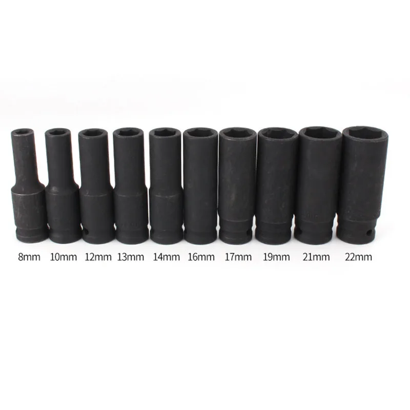 10PCS Deep Impact Socket 8 -22mm Metric Drive Strong and Heavy Duty Set for Wrench Adapter Hand Tool Repair Project | Инструменты