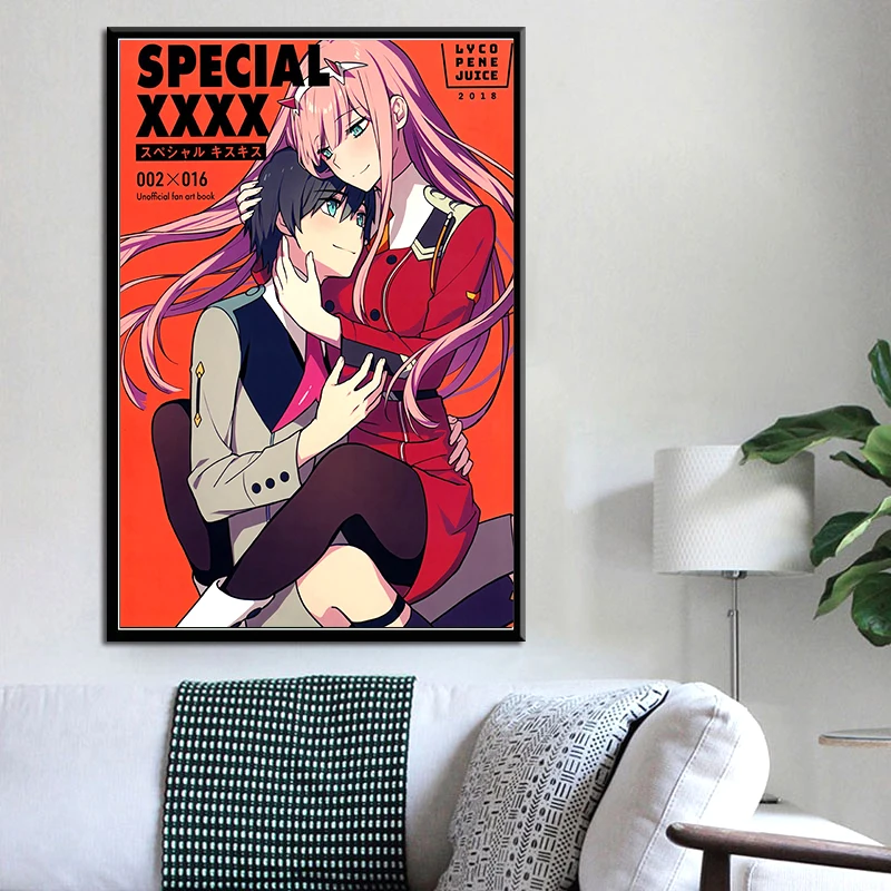 Аниме-постер 80-х годов постеры любимый в Фране HIRO 02 Картина на холсте настенное