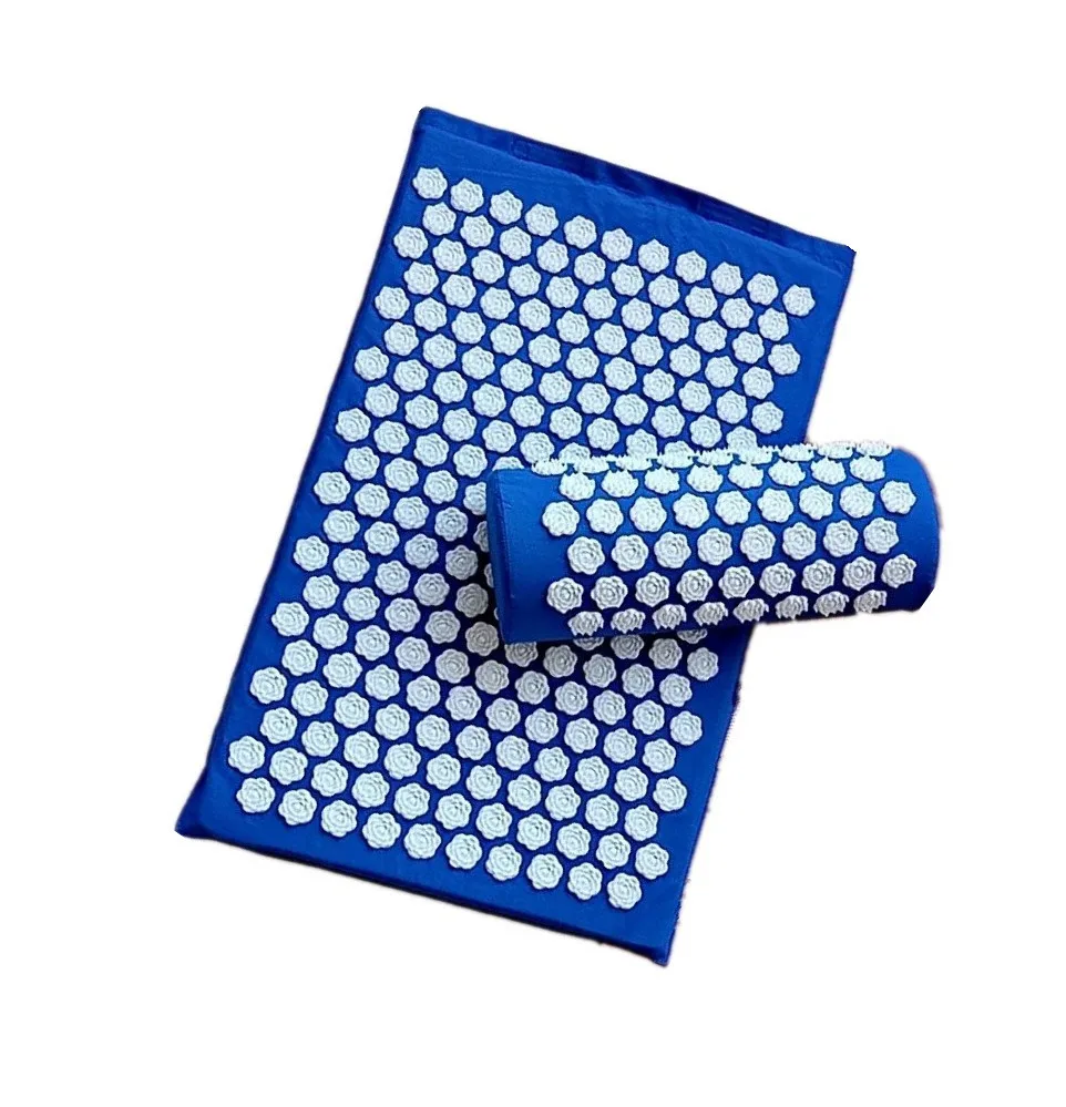 Прямая поставка массажный коврик Lotus для акупунктуры с подушкой 12 цветов фитнеса