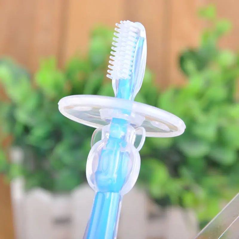 Мягкая Силиконовая зубная щетка для младенцев мультяшная молярная ухода за