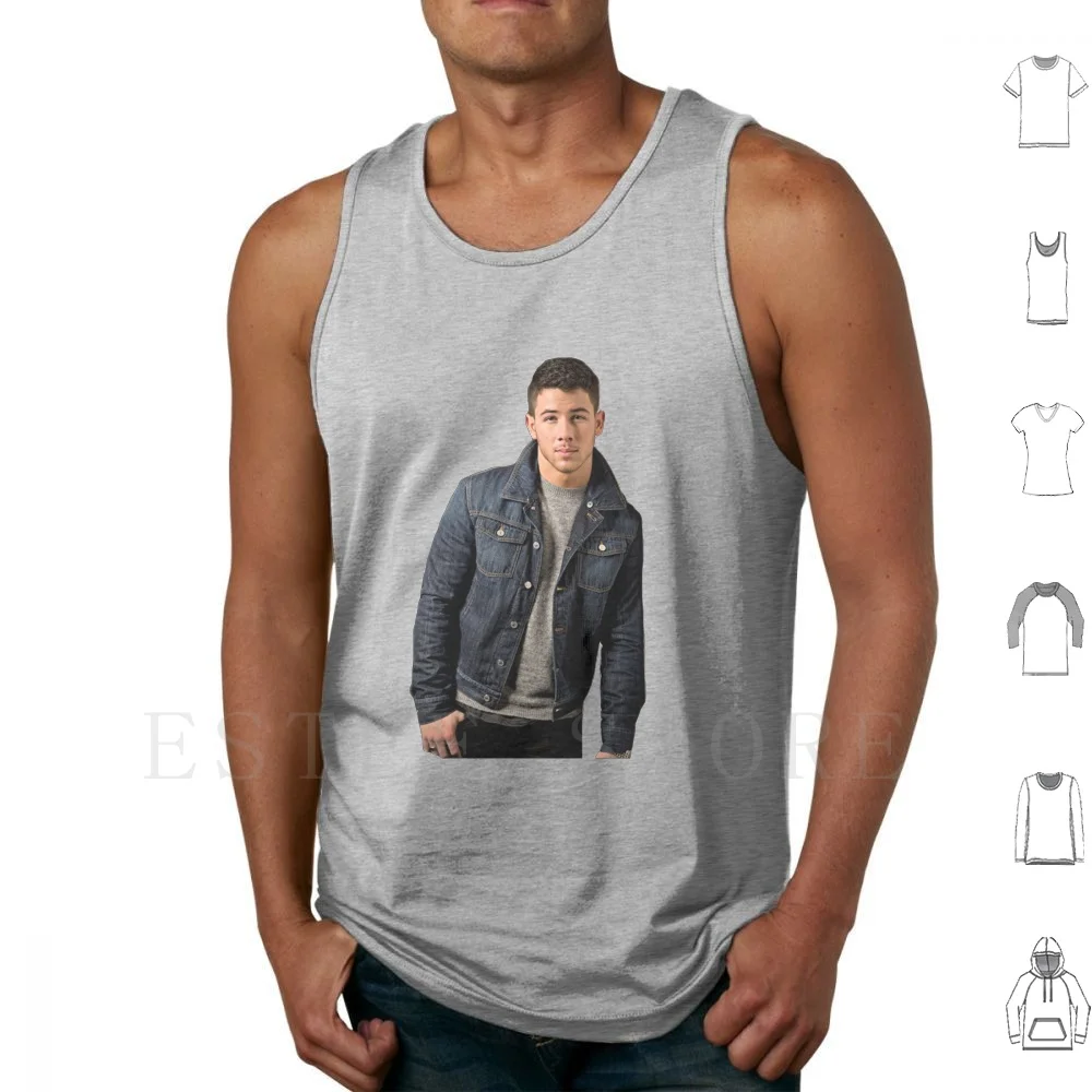 Майка без рукавов с рисунком Ника Джонса | Мужская одежда