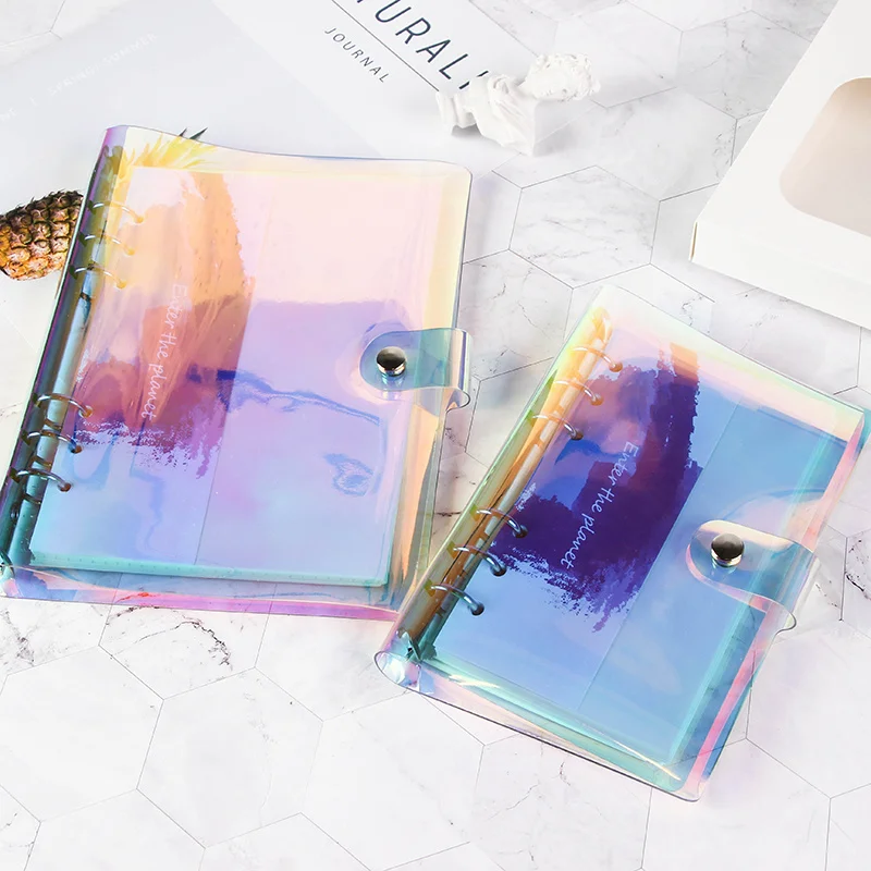 

Laser Notebook Planner Organizer Binder Books Journal Sketchbook Accessories Diary School Office Supplies Notebook A5 A6