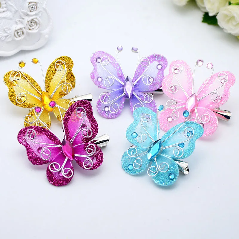 

20 Pcs Simulation Butterfly Hair Clips pins Barrettes Accessories Decorative Props for Children Adultf Kids Wome Girls