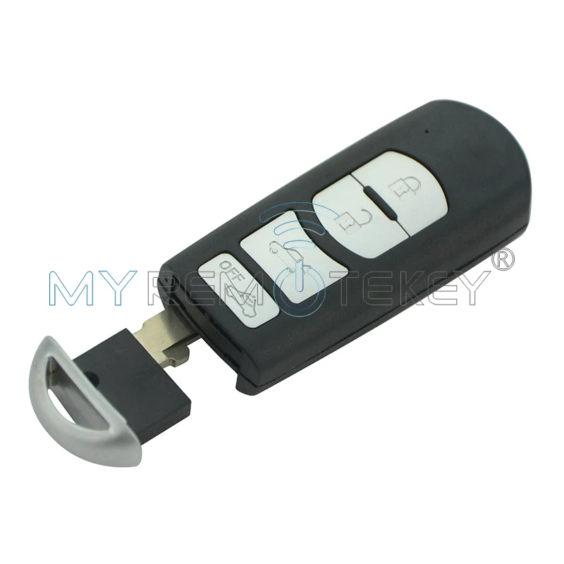 Чехол для смарт ключей с 4 кнопками Mazda держателем батареи 2009 2013 г.|buttons buttons|button