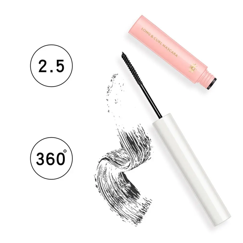

Fine Head Mascara Waterproof Sweat-proof Long-lasting Eye Makeup Cosmetic Tool Fiber Eyelash Lengthening Mascara