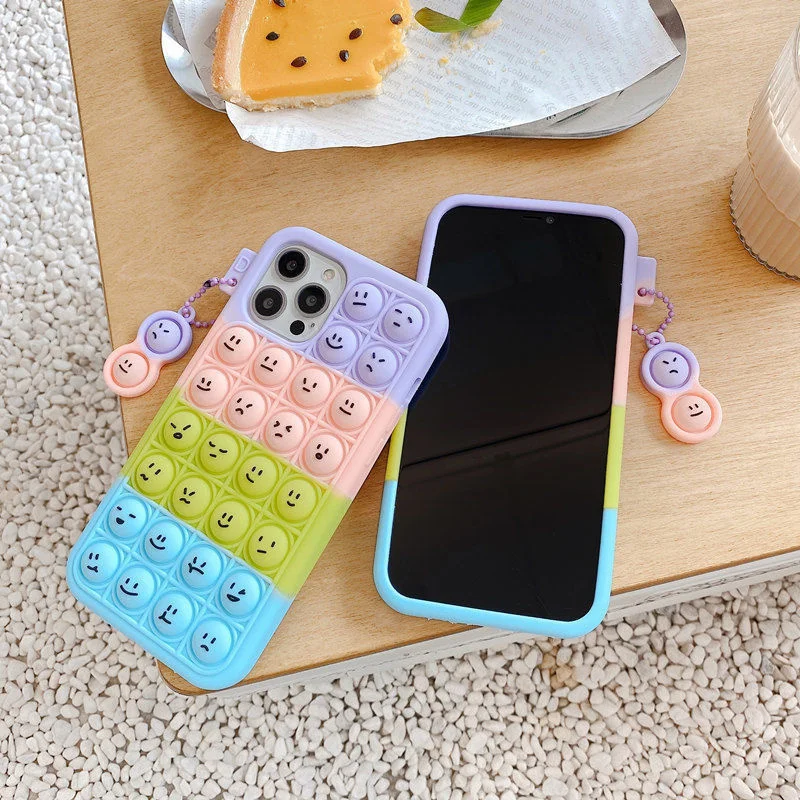 

Push it Bubble Relieve Stress Soft Case For Huawei P50 P40 P30 Lite Nova 3 3i 4 5 6 7 8 Se Pro 4G 5G Toys Press Silicone Cover
