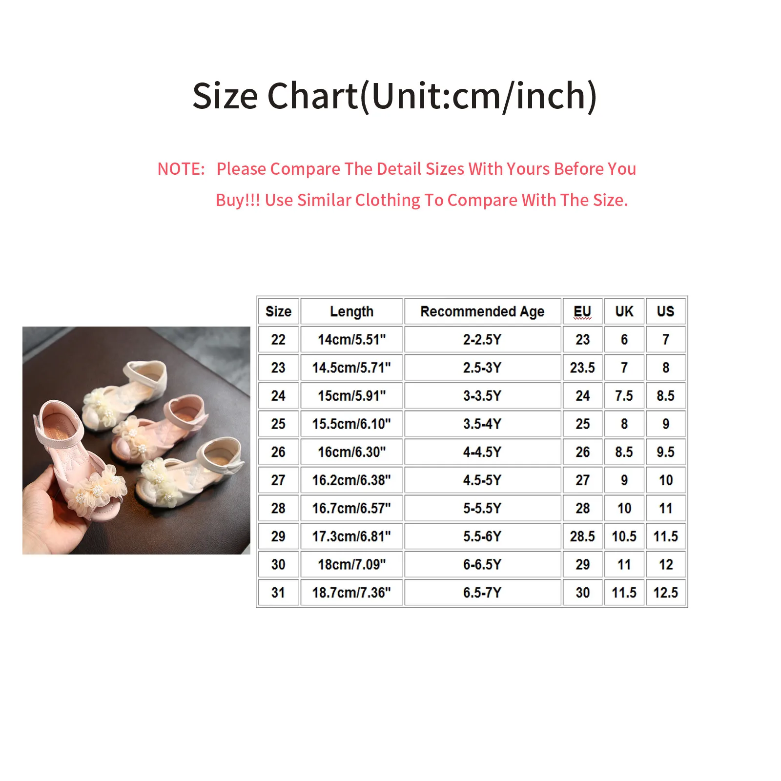 

2021 New Sandals Toddler Infant Kids Baby Girls Pearl Floral Party Leather Princess Shoes Sandals Children Sandals Girls#G30