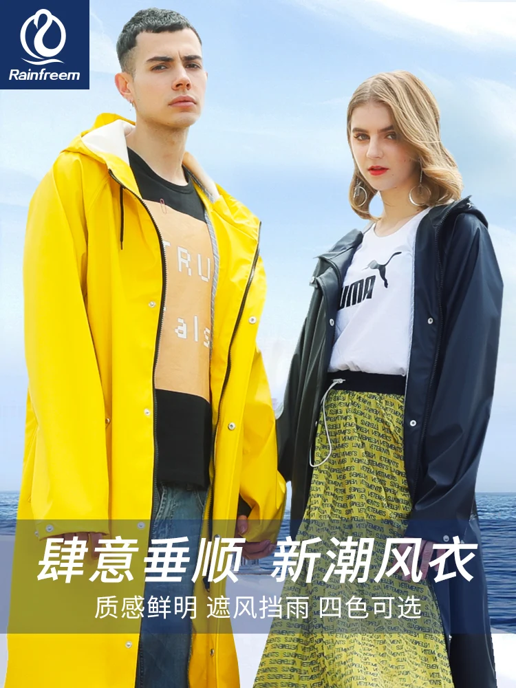 Плащ-дождевик женский водонепроницаемый Модное пончо от дождя для взрослых