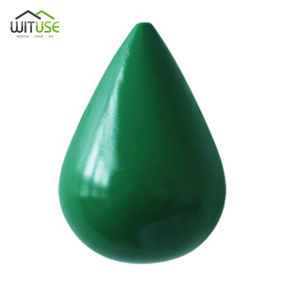 Green Water drop 3D настенный крючок для ключей, стойка для ключей, олень, голова животного, рога, смола, для дома, подвесная одежда, шляпа, вешалки для шарфа, украшение для дома, гостиной - Цвет: Green Water drop