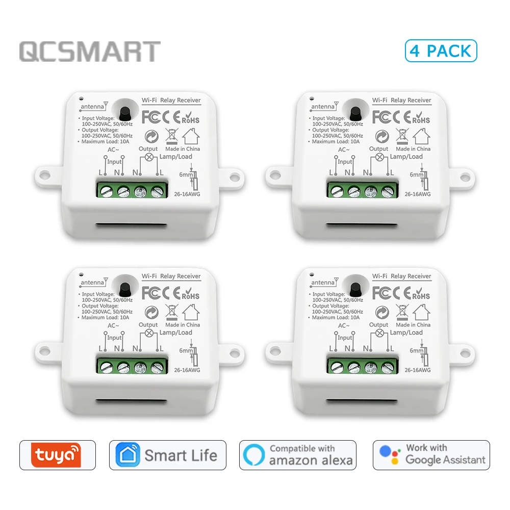 Мини-модуль Tuya Smart Life с Wi-Fi разъемом сделай сам умный дом работает приложением Google