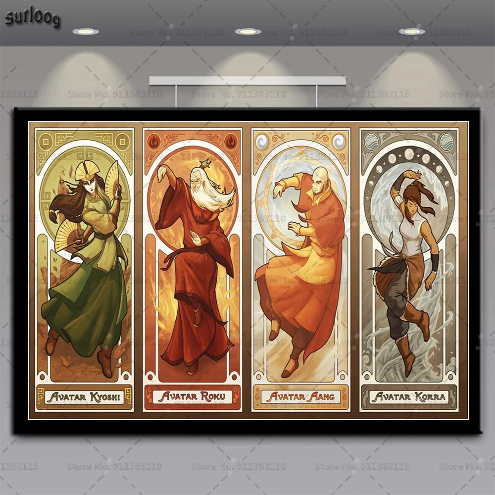 Плакаты и принты Аватар The Last Airbender настенные художественные картины плакаты