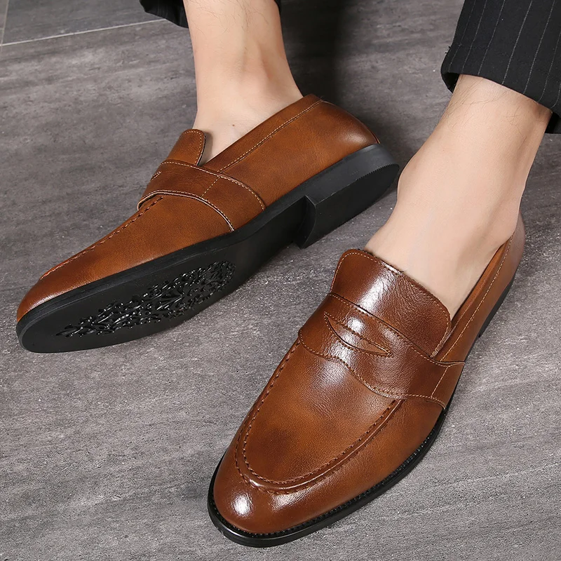 

Весна большой Размеры мужские туфли; Мужские туфли; Кожаные мужские Туфли под платье класса люкс мужские деловые туфли-оксфорды; Классическ...