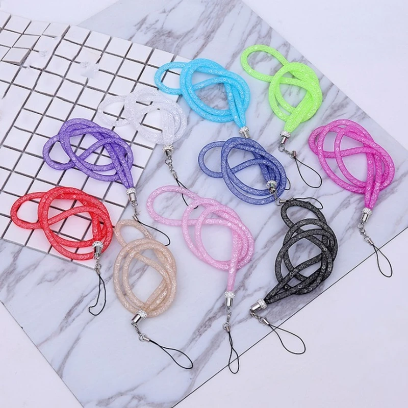 Мобильный телефон веревка на шею для ключей USB Аксессуары мобильных телефонов с