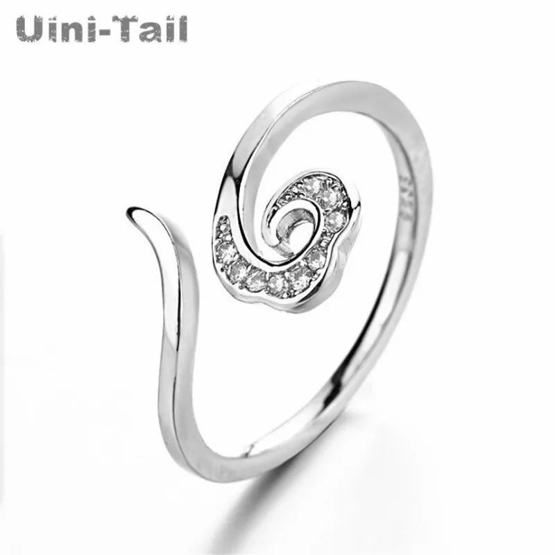 Uini-Tail горячая новинка 925 искусственное облако кольцо с микроинкрустацией модное