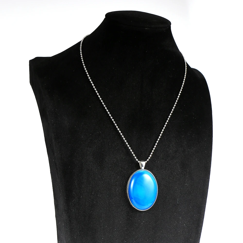 Женское и мужское ожерелье с натуральным камнем тигриным глазом опалом