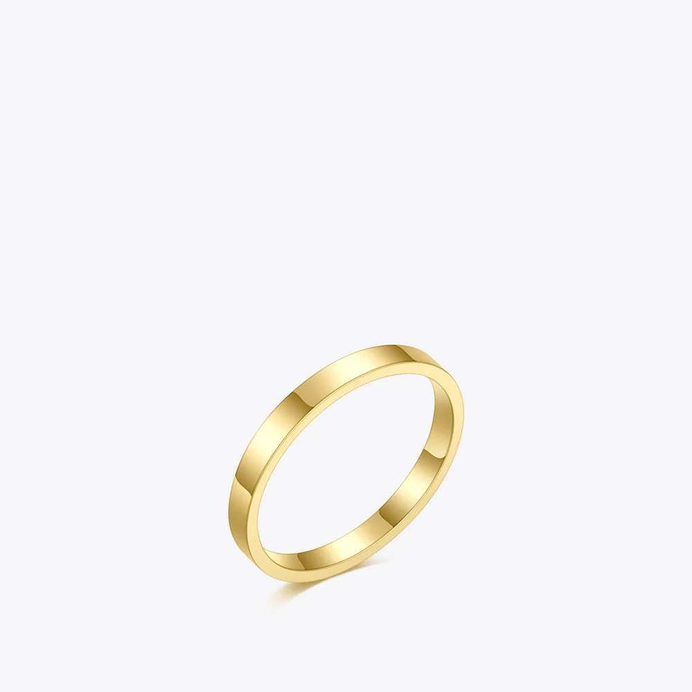 Простое базовое кольцо ENFASHION для женщин золотистое минималистичное легкое из