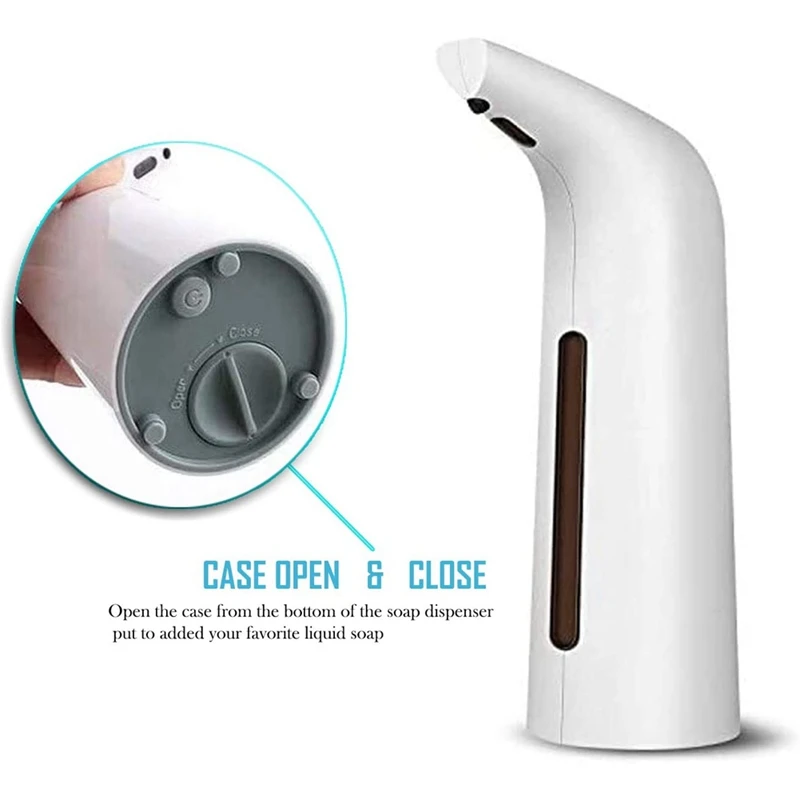 

400Ml Automatic Smart Sensing Soap Dispenser Induction Pressless with Infrared Motion Sensor Waterproof