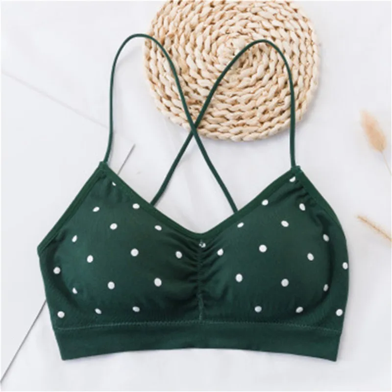 

Женский бюстгальтер с принтом в горошек, женский спортивный бюстгальтер с открытой спиной, спортивные бюстгальтеры с V-образным вырезом, сп...