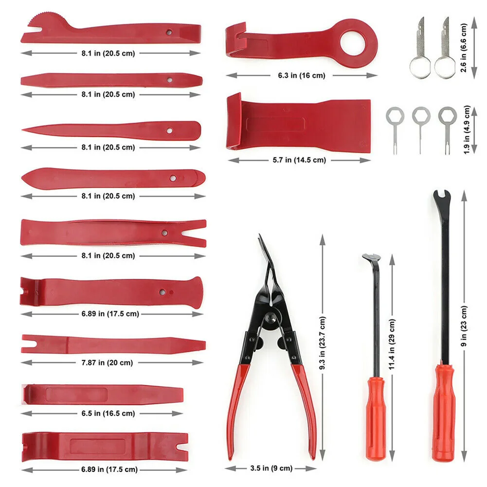 

45Pcs Car Audio Repair Tool Car Clip Rivet Fastener Door Panel Trim Removal Tool Auto Interior Disassembly Tools Car Interior
