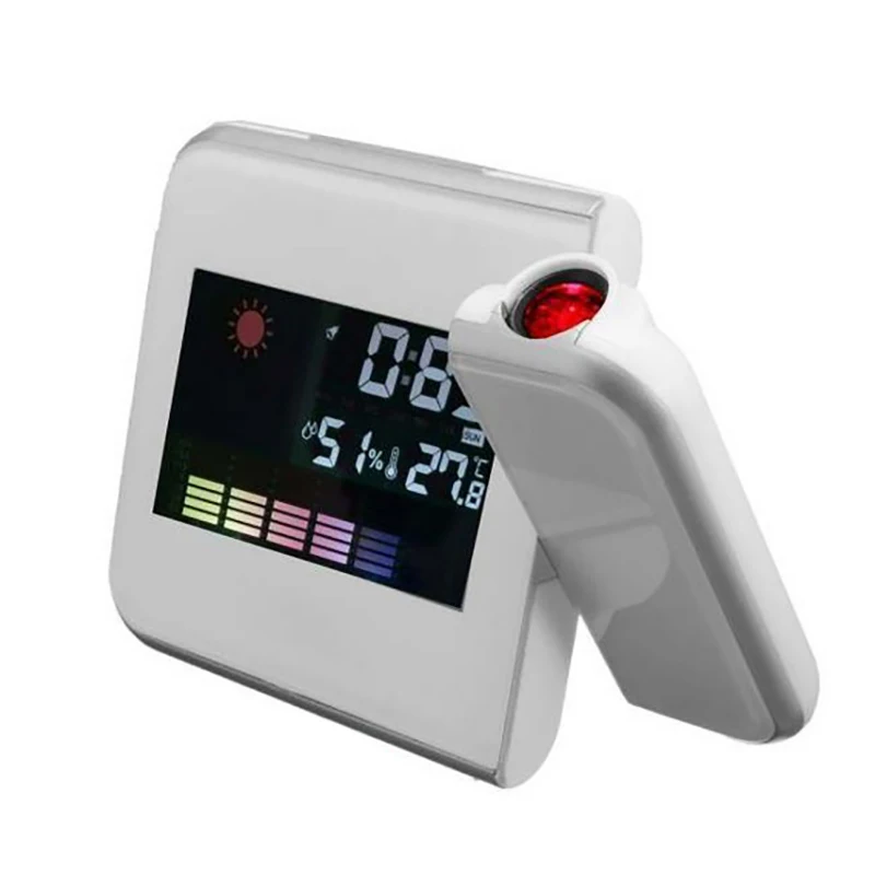 Многофункциональные часы Проекция Часы голосовой разговор Будильник ЖК-дисплей