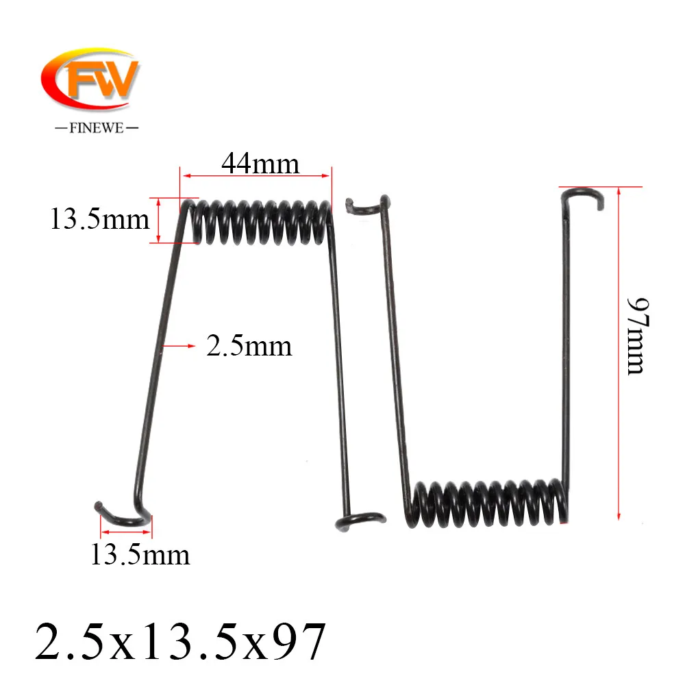 FINEWE 2 шт. левая и правая пружина стальная проволока двойная скручивающаяся