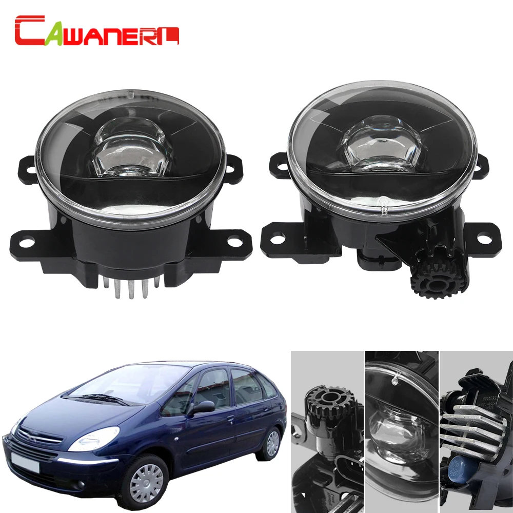 Передний противотуманный светильник Cawanerl для Citroen Xsara Picasso MPV N68 H11 светодиодный 12