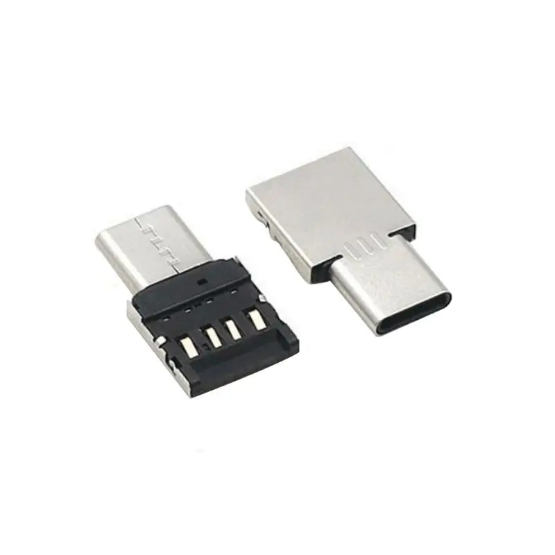 Алюминиевый корпус USB Type C к 3 0 адаптер OTG функция конвертер папа гнезду 8|Адаптеры