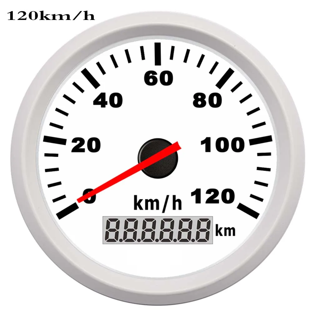 120KMH 85 мм 200 км/ч Автомобильный мотор, водонепроницаемый цифровой скоростной измеритель скорости для лодочного автомобиля - Цвет: 120KMH