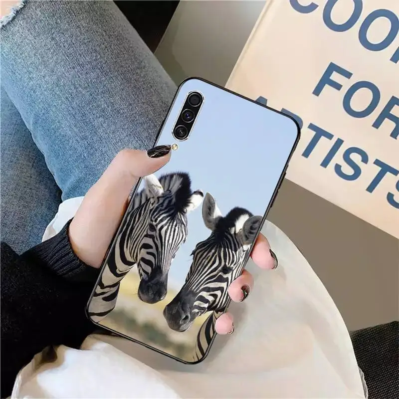 

Cute black and white Animal zebra Phone Case For Samsung galaxy A S note 10 7 8 9 20 30 31 40 50 51 70 71 21 s ultra plus