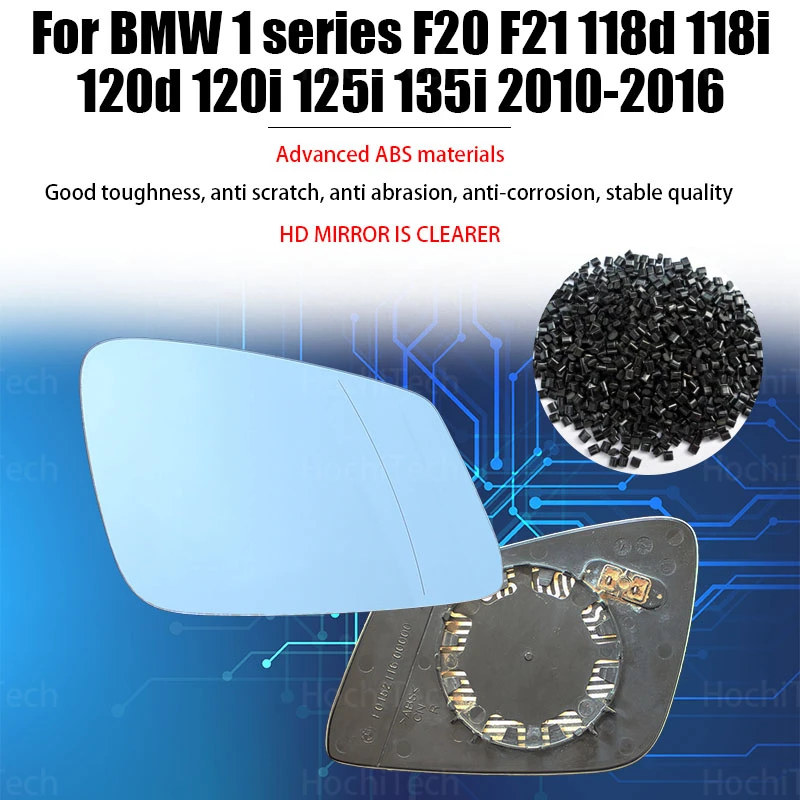 

1pcs Side View Wing Left & Right Blue Heated for BMW 1 Series F20 F21 118d 118i 120d 120i 125i 135i 2010-2016 Mirror Glass