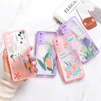 for samsung galaxy s20 fe case print funda for samsung galaxy s20 plus s20 ultra s30 plus s21 ultra s30 flowers pc back cover